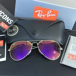 Ray-Ban Purple Aviator Sunglasses